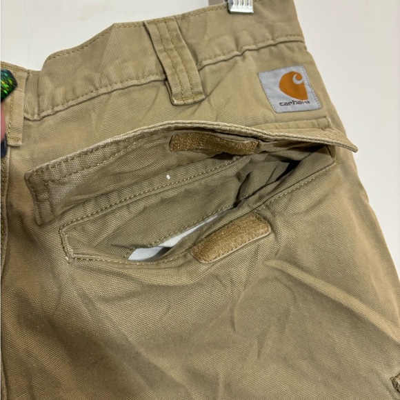 Men’s Carhartt Relaxed Fit Tan Cargo Shorts Size 32 - Picture 8 of 8